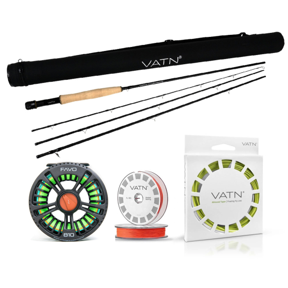 VATN M1 Favo Allround Taper Combo - 9\' #7 i gruppen Kombinasjoner / Fluefiske Kombinasjoner / Enhånds fluefiskesett hos Sportfiskeprylar.se (BUNDLE_VATNST97FAVO01)