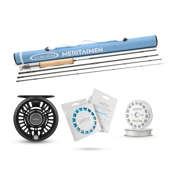 Vision Meritaimen Coastal+ Combo - 9\' #6 i gruppen Kombinasjoner / Fluefiske Kombinasjoner / Enhånds fluefiskesett hos Sportfiskeprylar.se (BUNDLE_VMT4906COASTALPLUS)