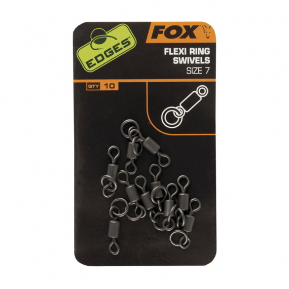 Fox Edges Flexi Ring Swivel Size 7 10-pack i gruppen Kroker Og Terminal Takkel / Rigg Tilbehør / Rig Ringer hos Sportfiskeprylar.se (CAC528)