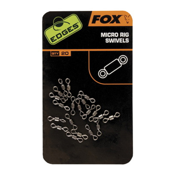 Fox Edges Micro Rig Swivels 20-pack i gruppen Kroker Og Terminal Takkel / Rigg Tilbehør / Annet Rig Tilbehør hos Sportfiskeprylar.se (CAC538)