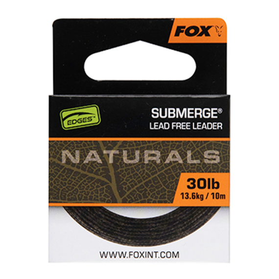 Fox Edges Naturals Submerge Leadfree Leader 10m i gruppen Kroker Og Terminal Takkel / Ledere Og Fortommsmaterialer / Fortommsmaterialer / Blykjerne hos Sportfiskeprylar.se (CAC823r)
