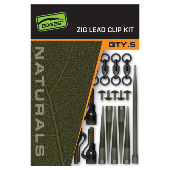 Fox Naturals Zig Lead Clip Kit i gruppen Kroker Og Terminal Takkel / Rigg Tilbehør / Blyklemmer hos Sportfiskeprylar.se (CAC845)