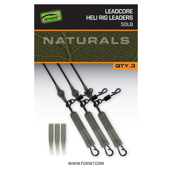 Fox Naturals Leadcore Heli Rig Leaders i gruppen Kroker Og Terminal Takkel / Rigg Tilbehør / Blyklemmer hos Sportfiskeprylar.se (CAC853)