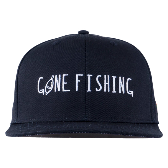 SQRTN Gone Fishing Cap Black i gruppen Klær Og Fottøy / Caps Og Annet Hodeplagg / Caps / Caps hos Sportfiskeprylar.se (CAP-047-OSFA)