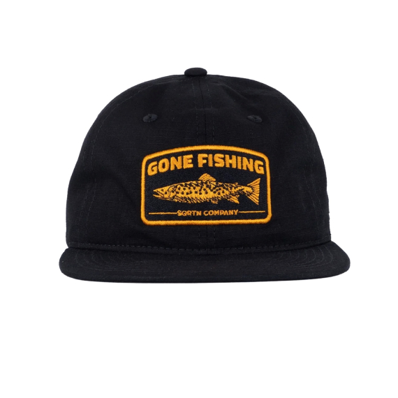 SQRTN Trout 6-Panel Cap, Black i gruppen hos Sportfiskeprylar.se (CAP-419-OSFA)
