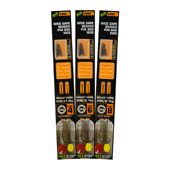 Fox Edges Wide Gape Beaked PVA Ready Rigs i gruppen Kroker Og Terminal Takkel / Ferdiglagde Rigger hos Sportfiskeprylar.se (CCR172r)