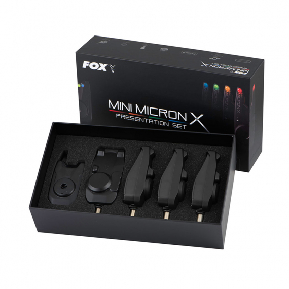 Fox Mini Micron X 4 Rod Set i gruppen Utstyr Og Tilbehør / Nappvarslere Og Indikatorer / Nappvarslere hos Sportfiskeprylar.se (CEI199)