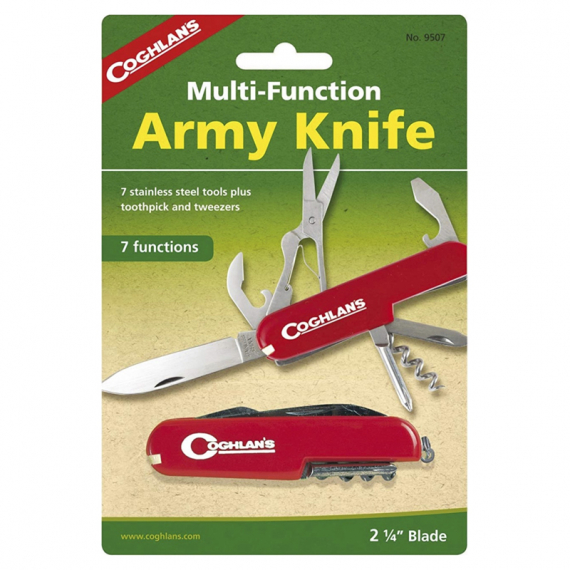 Coghlans Army Knife (7 Function) i gruppen Utstyr Og Tilbehør / Kniver Og Økser / Kniver / Lommekniver hos Sportfiskeprylar.se (CG9507)