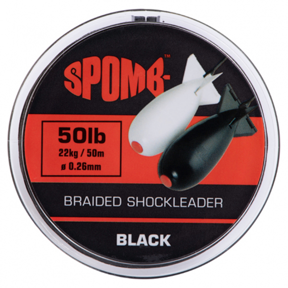 Spomb Braided Leader 22kg/50lb 50m Black i gruppen Snører / Multifilament hos Sportfiskeprylar.se (DBL002)