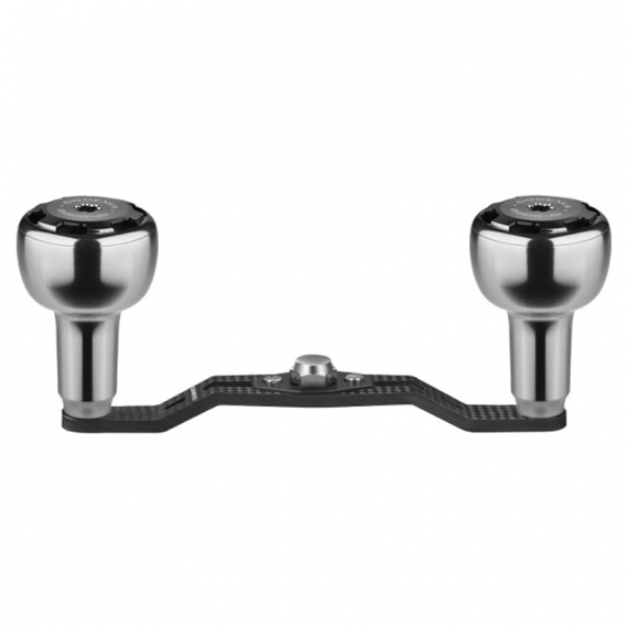 Gomexus Carbon Fiber Double Handle with CNC Knob 7x4mm - Smoke i gruppen Sneller / Tilbehør Fiskesneller / Snelle Sveiver hos Sportfiskeprylar.se (DCS105AS30SKBK)