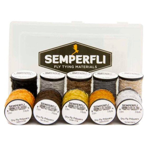 Semperfli Dry Fly Polyyarn Collections Caddis Collection i gruppen Kroker Og Terminal Takkel / Flue Binding / Fluebindingsmateriale / Yarn Og Chenille hos Sportfiskeprylar.se (DDFPBOXCAD)