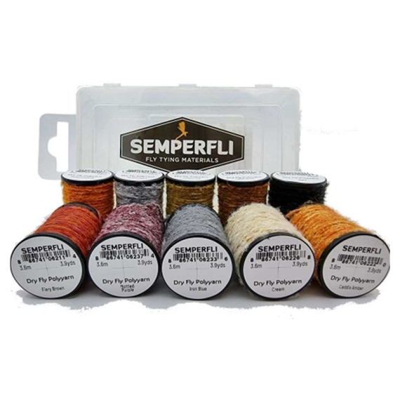 Semperfli Dry Fly Polyyarn Collections General Dry Fly Collection i gruppen Kroker Og Terminal Takkel / Flue Binding / Fluebindingsmateriale / Yarn Og Chenille hos Sportfiskeprylar.se (DDFPBOXDRY)