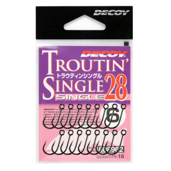 Decoy Single28 Troutin Single i gruppen Kroker Og Terminal Takkel / Kroker / Singelkroker hos Sportfiskeprylar.se (DS284r)