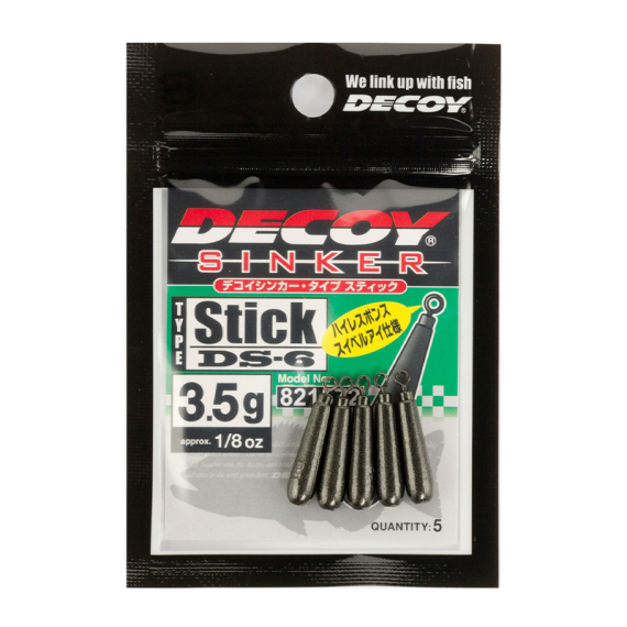 Decoy DS-6 Sinker Type Stick i gruppen Kroker Og Terminal Takkel / Søkker Og Lodd / Dropshot Søkker hos Sportfiskeprylar.se (DY-DS6STSr)
