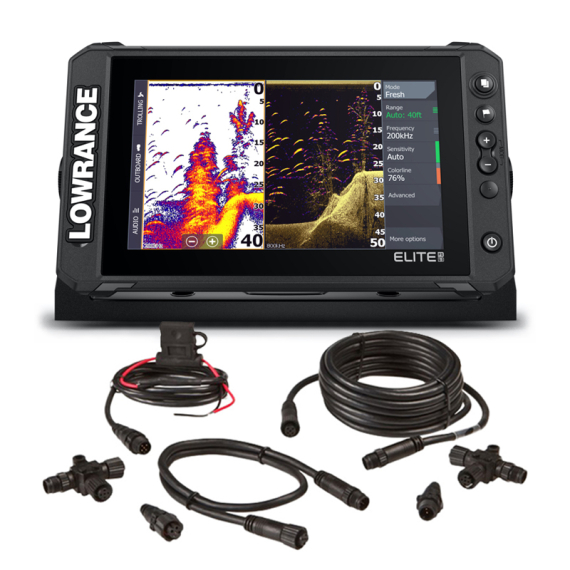 Lowrance Elite FS 9 NMEA 2000 Set i gruppen Båtelektronikk / Ekkolodd Og Kartplottere / Kartplotter Med Ekkolodd hos Sportfiskeprylar.se (ELITEFS9NMEASET)