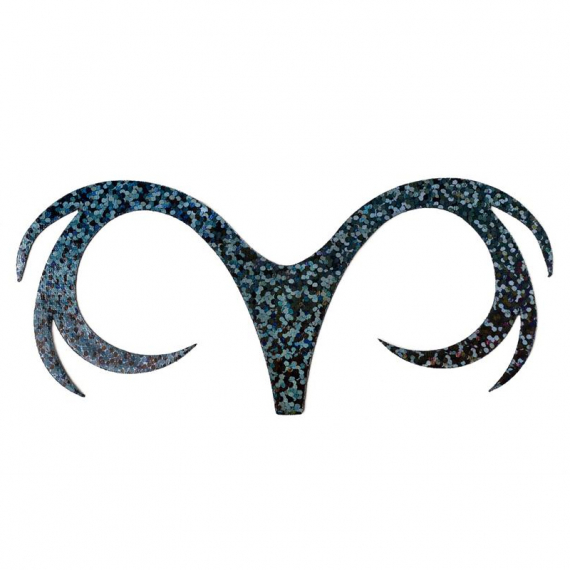 Double Dragon Tails XL 3-pack - Holographic Black i gruppen Kroker Og Terminal Takkel / Flue Binding / Fluebindingsmateriale / Ekstra Haler hos Sportfiskeprylar.se (F-DDT4105)