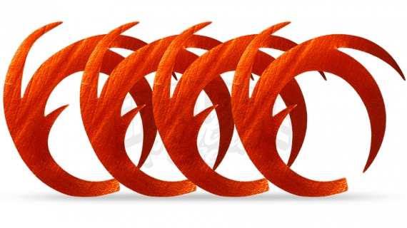 Dragon Tails XL 4-pack, Orange i gruppen Kroker Og Terminal Takkel / Flue Binding / Fluebindingsmateriale / Ekstra Haler hos Sportfiskeprylar.se (F-DT4109)