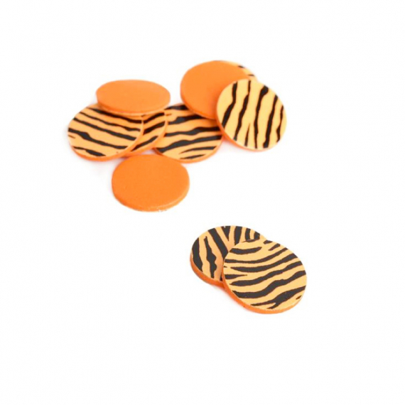 Waterpushing Disc 10-pack - Barred Fluo Orange i gruppen Kroker Og Terminal Takkel / Flue Binding / Fluebindingsmateriale / Poppere Og Magic Heads hos Sportfiskeprylar.se (F-WP105)