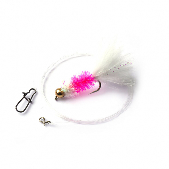 Darts Fly with leader - Fritz Cats Whisker #6 Pink i gruppen Sluker / Bombarda Og Float N\' Fly / Float N\'Fly hos Sportfiskeprylar.se (F000-002)