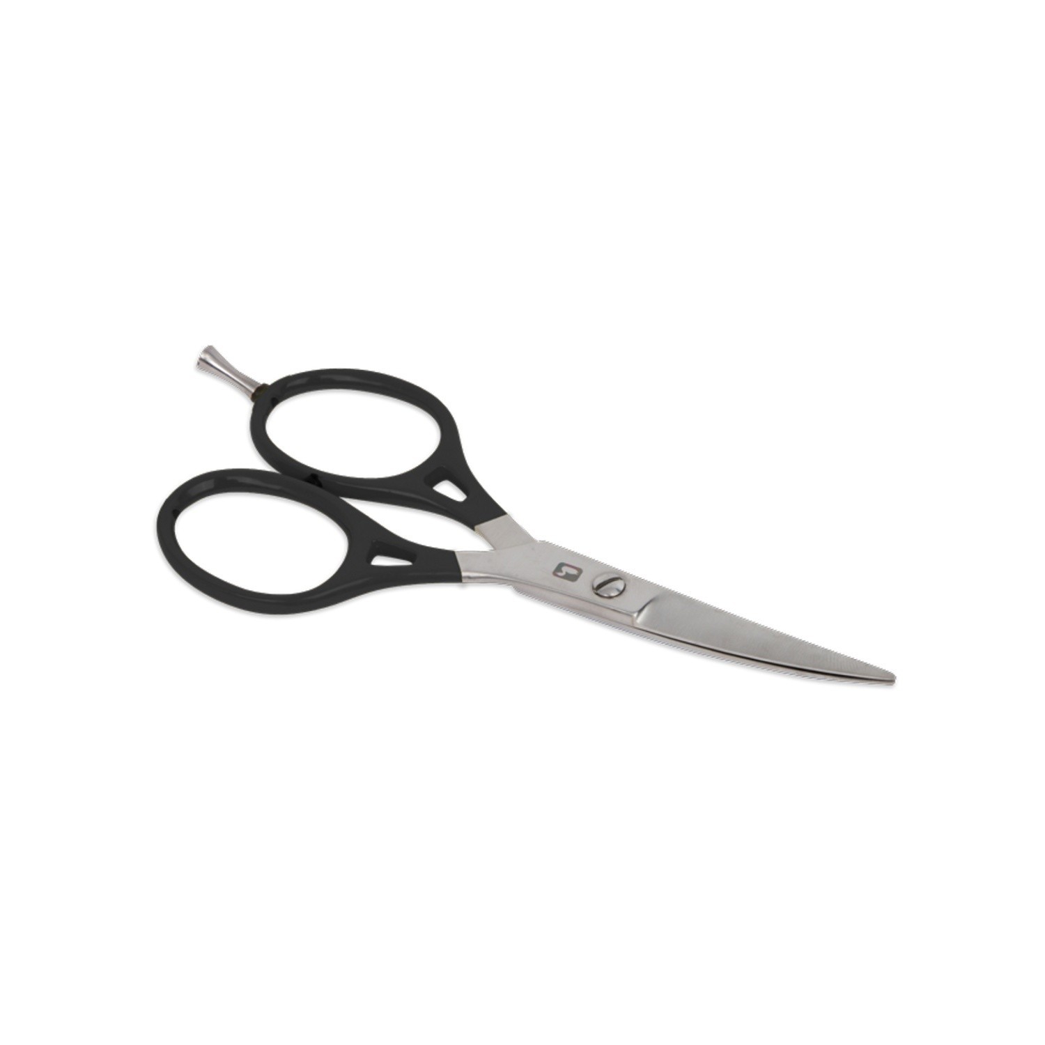 Loon Ergo Prime Curved Shears w/ Precision Peg - Black i gruppen Utstyr Og Tilbehør / Tenger Og Sakser / Linekutter Og Sakser hos Sportfiskeprylar.se (F1958)