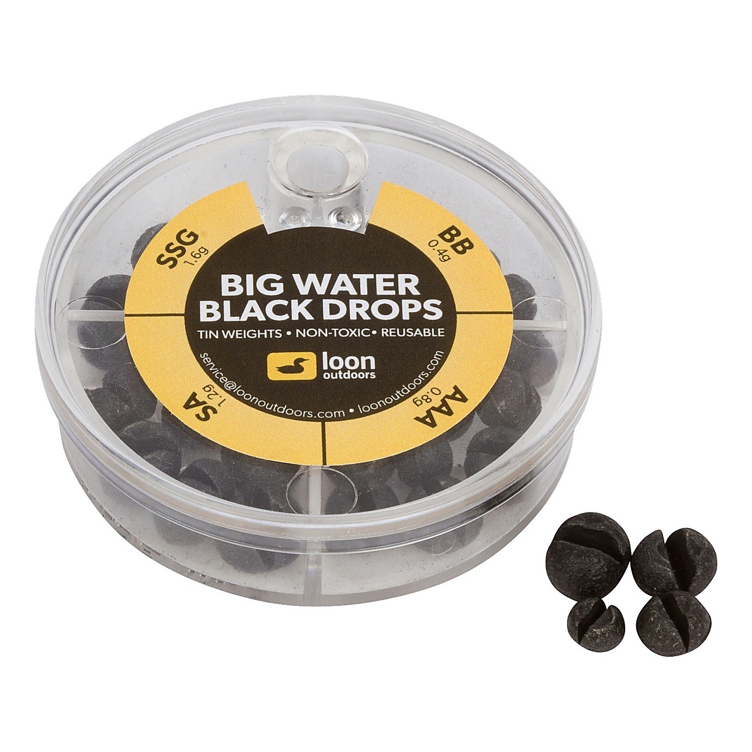 Loon Black Drop - 4 Division - Black Big Water i gruppen Kroker Og Terminal Takkel / Søkker Og Lodd / Søkker Og Splitthaggel hos Sportfiskeprylar.se (F7132)