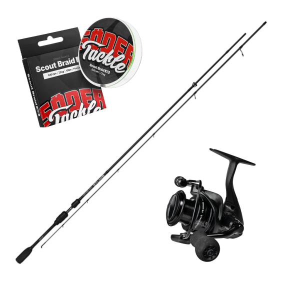 Mikado Bixlite Fast Spin & Pitch Black Combo 7\'3\'\', 4-18g i gruppen Kombinasjoner / Spinnsett / Abbor Spinnsett hos Sportfiskeprylar.se (FASTSPINPITCHBLACKSET)