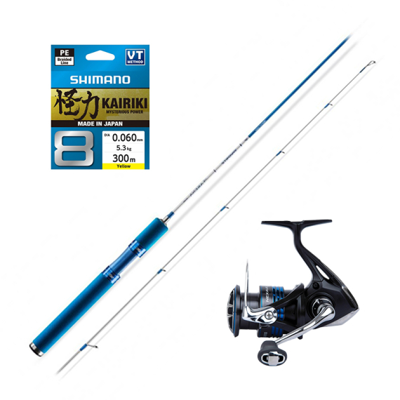 Favorite Arena Vivid BL562UL 1,5-5g & Shimano Nexave Combo i gruppen Kombinasjoner / Spinnsett / Edel Fisk Spinnsett hos Sportfiskeprylar.se (FAVORITNEXAVEULSET)