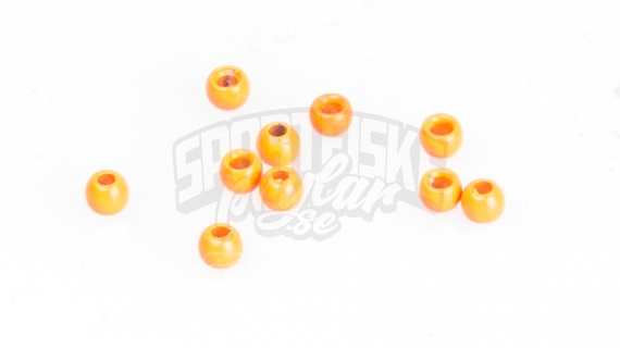 Brass beads 2.8mm - Fluo Orange i gruppen Kroker Og Terminal Takkel / Flue Binding / Fluebindingsmateriale / Coneheads/Tubevekter hos Sportfiskeprylar.se (FD-C1201)