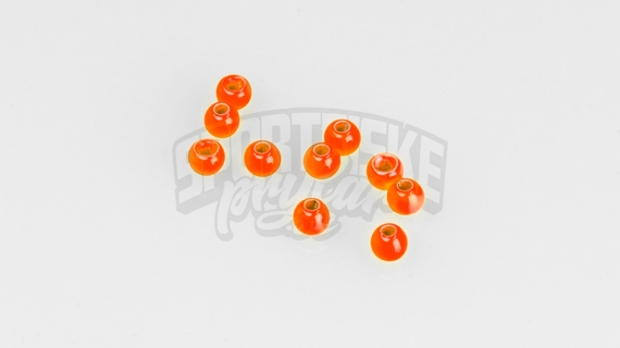 Brass beads 4.0mm - Fluo Orange i gruppen Kroker Og Terminal Takkel / Flue Binding / Fluebindingsmateriale / Coneheads/Tubevekter hos Sportfiskeprylar.se (FD-C1203)
