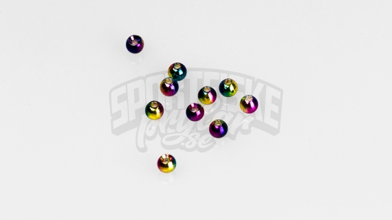 Brass beads 4.0mm - Rainbow i gruppen Kroker Og Terminal Takkel / Flue Binding / Fluebindingsmateriale / Coneheads/Tubevekter hos Sportfiskeprylar.se (FD-C1205)