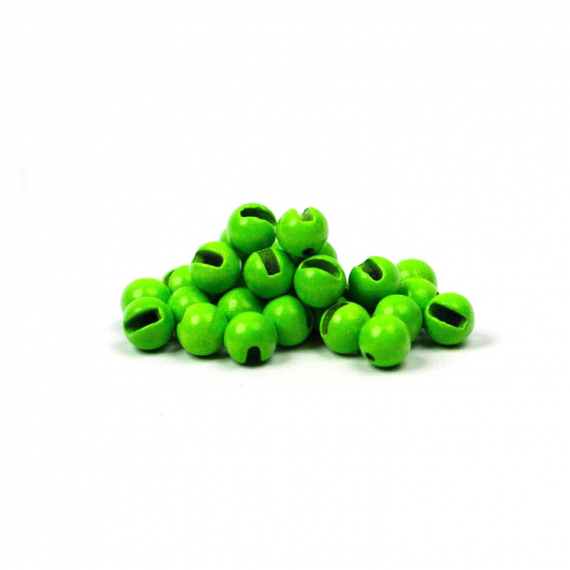 Fly Dressing Slotted Tungsten Beads 5,5mm, Fluo Green i gruppen Kroker Og Terminal Takkel / Flue Binding / Fluebindingsmateriale / Perler hos Sportfiskeprylar.se (FD-C2508)