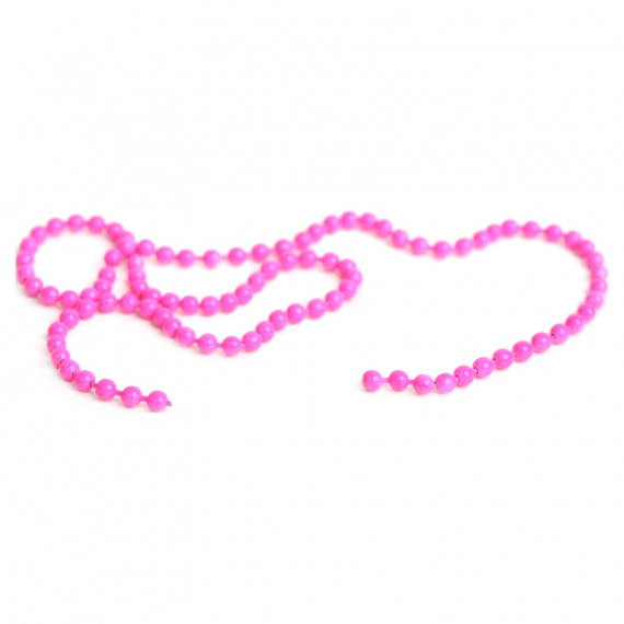 Bead Chain Small 2,5mm - Fluo Pink i gruppen Kroker Og Terminal Takkel / Flue Binding / Fluebindingsmateriale / Coneheads/Tubevekter hos Sportfiskeprylar.se (FD-CB1007)