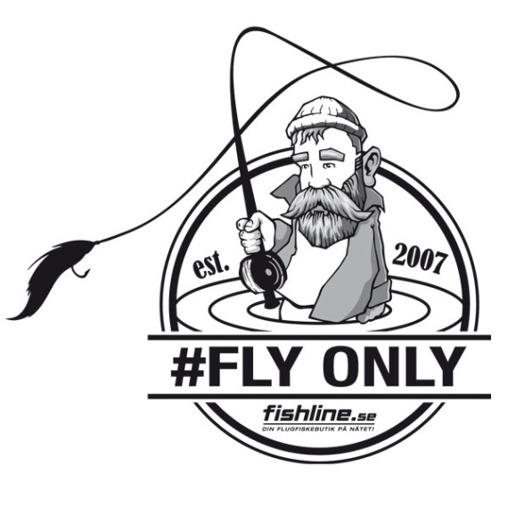 Fishline FLY ONLY sticker i gruppen Annen / Klistremerker Og Dekaler hos Sportfiskeprylar.se (FL-STICK-FLYONLY)