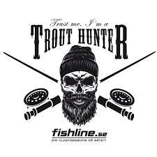 Fishline TROUTHUNTER sticker i gruppen Annen / Klistremerker Og Dekaler hos Sportfiskeprylar.se (FL-STICK-THUNTER)