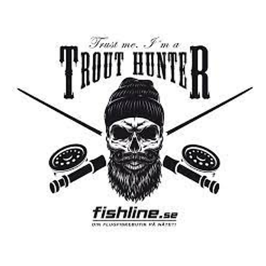 Fishline TROUTHUNTER sticker i gruppen Annen / Klistremerker Og Dekaler hos Sportfiskeprylar.se (FL-STICK-THUNTER)