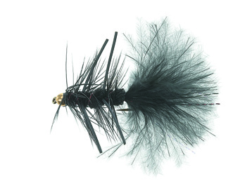 B.H. Rubber Leg Wooly Black Daiichi 1720 #8 i gruppen Sluker / Fluer / Streamere hos Sportfiskeprylar.se (FL20001)