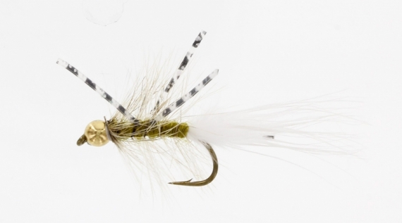 X-Fly Goldhead Olive Kamasan B170 #6 i gruppen Sluker / Fluer / Streamere hos Sportfiskeprylar.se (FL22050)