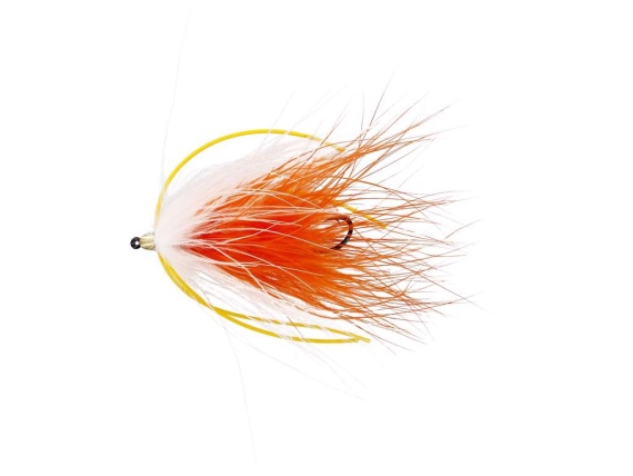 Marabou Worm White/Orange i gruppen Sluker / Fluer / Streamere hos Sportfiskeprylar.se (FL24063r)