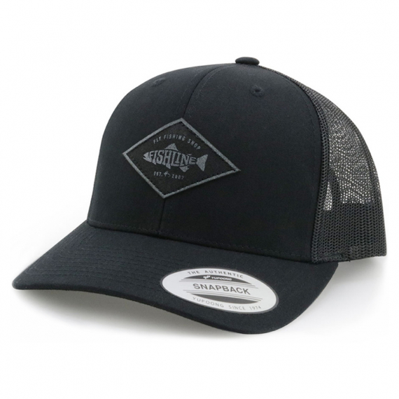 Fishline Fish Logo Snapback Black Grey Patch i gruppen Klær Og Fottøy / Caps Og Annet Hodeplagg / Caps / Caps hos Sportfiskeprylar.se (FL303429)