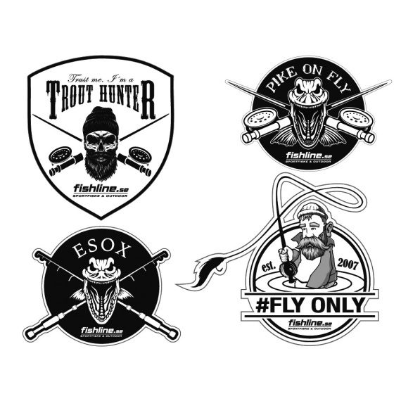 Fishline Sticker Sheet 1 i gruppen Annen / Klistremerker Og Dekaler hos Sportfiskeprylar.se (FL_STICKERSHEET1)