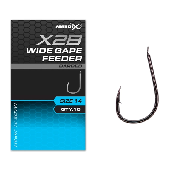 Matrix X2B Wide Gape Feeder Barbed i gruppen Kroker Og Terminal Takkel / Kroker / Singelkroker hos Sportfiskeprylar.se (GHK204r)