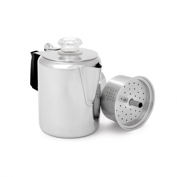 GSI Outdoors Glacier Stainless 6 Cup Percolator i gruppen Outdoor / Feltkjøkken Og Redskaper / Kaffetraktere Og Kaffekjeler / Kaffekanne hos Sportfiskeprylar.se (GSI970324)
