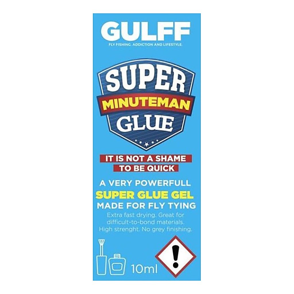 Gulff Minuteman Gel 10ml i gruppen Utstyr Og Tilbehør / Superlim Og Epoxy / Superlim hos Sportfiskeprylar.se (GU10MG)