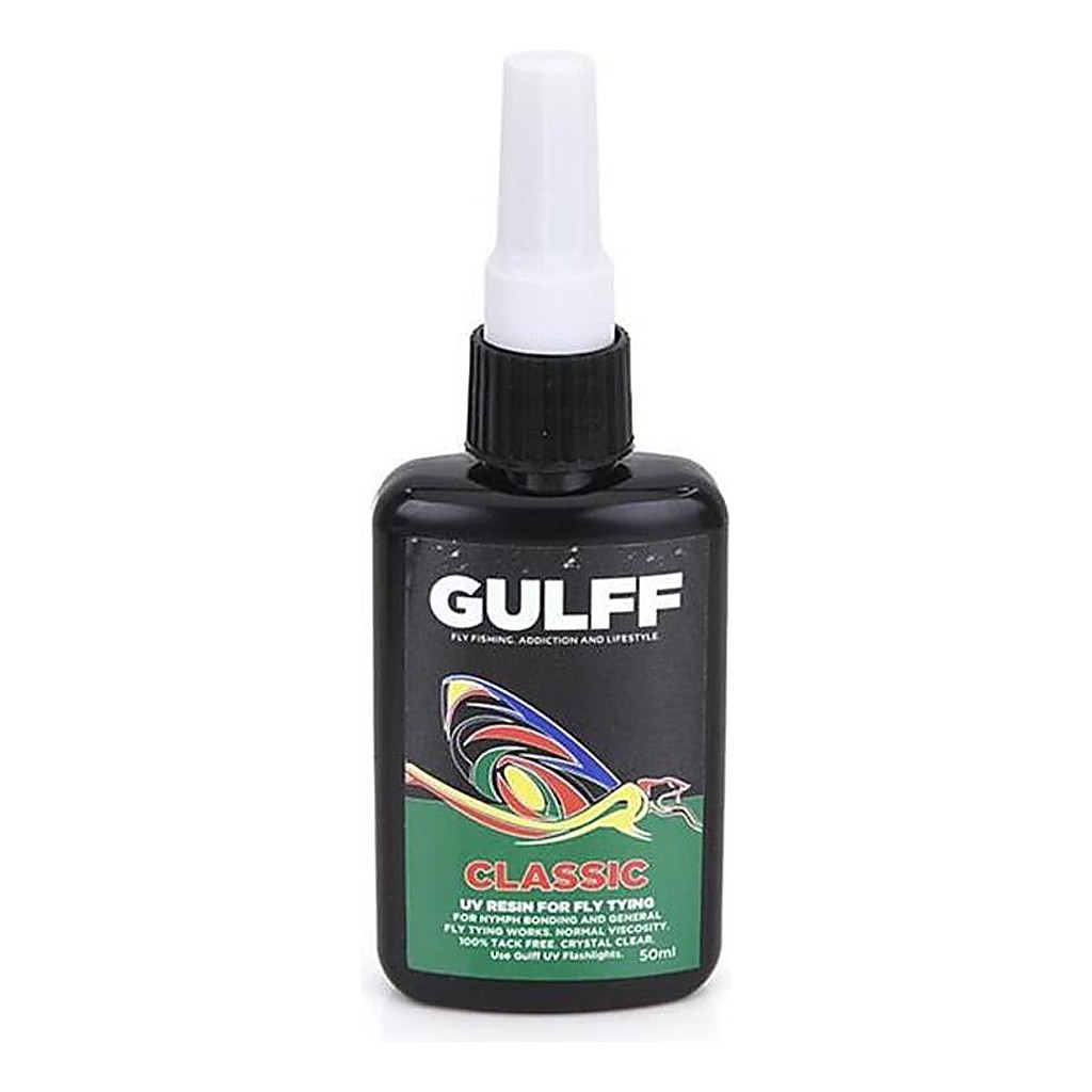 Gulff Classic 50ml Clear i gruppen Utstyr Og Tilbehør / Superlim Og Epoxy / Uv-Lim hos Sportfiskeprylar.se (GU50C)