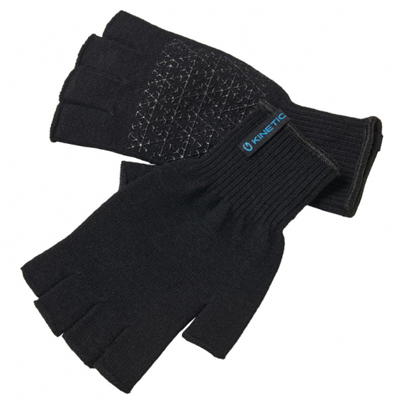 Kinetic Merino Wool Half Finger Glove Black, One Size i gruppen Klær Og Fottøy / Klær / Hansker hos Sportfiskeprylar.se (H207-007-OS)
