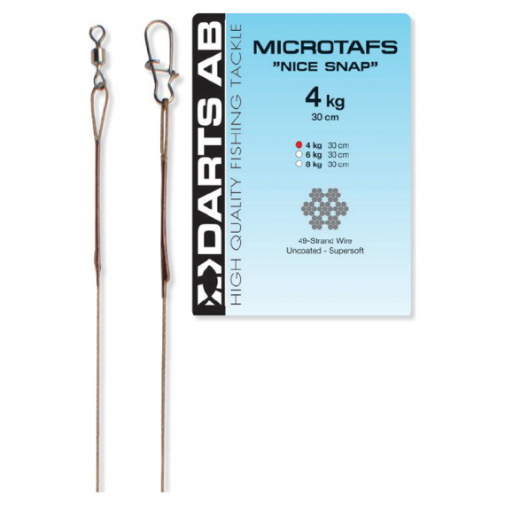 Microtafs 30 cm i gruppen Kroker Og Terminal Takkel / Ledere Og Fortommsmaterialer hos Sportfiskeprylar.se (H7002r)
