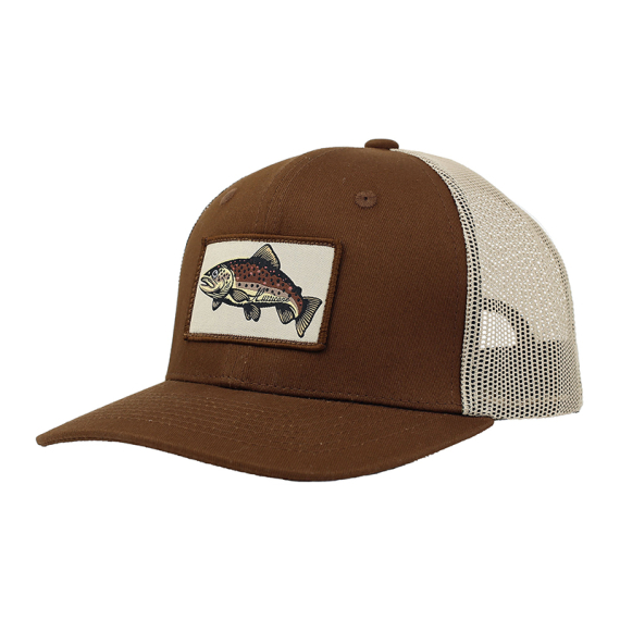 Hurricane Brown Trout Patch Trucker Hat i gruppen Klær Og Fottøy / Caps Og Annet Hodeplagg / Caps / Trucker Caps hos Sportfiskeprylar.se (HAT01)