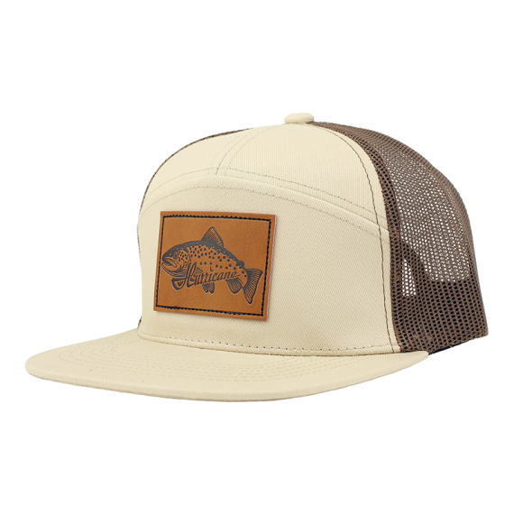 Hurricane Leather Patch Trout 7-panel Trucker Hat i gruppen Klær Og Fottøy / Caps Og Annet Hodeplagg / Caps / Trucker Caps hos Sportfiskeprylar.se (HAT04)