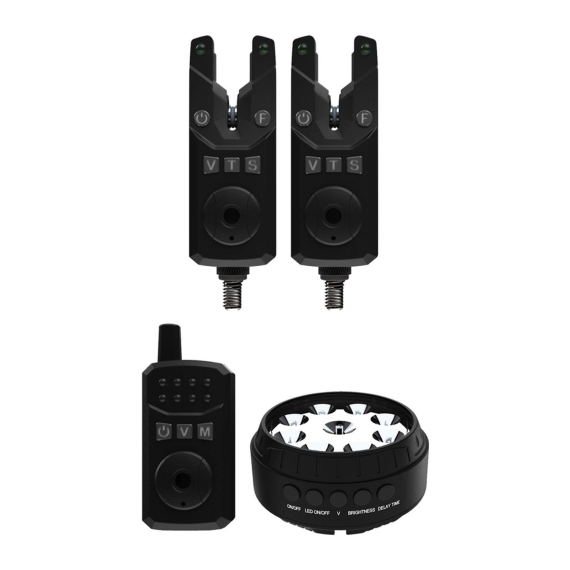 Sonik SKS2 Alarm Set 2+1 + Bivvy Lamp i gruppen Utstyr Og Tilbehør / Nappvarslere Og Indikatorer / Nappvarslere hos Sportfiskeprylar.se (HC0082)