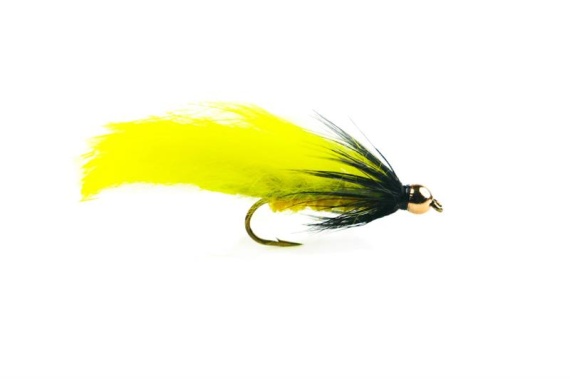 Zonker Yellow/Black Streamer size 8 i gruppen Sluker / Fluer / Streamere hos Sportfiskeprylar.se (HF0213-8)